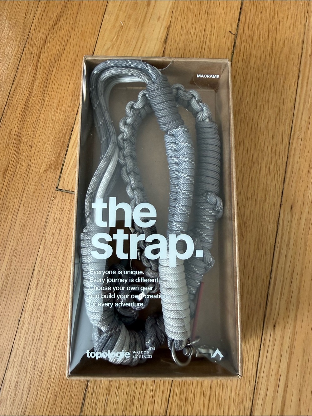 NWT Topologie Macrame/Accessory Strap - Gray